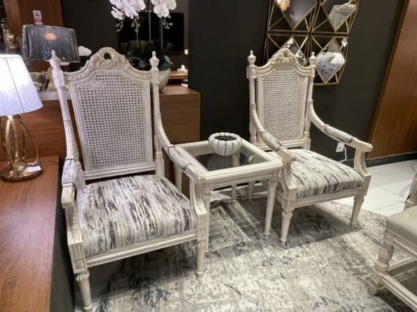 Cane Chalk Chairs