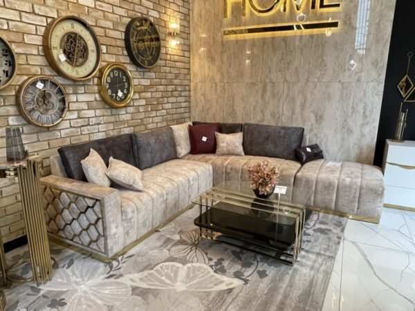 LM Corner Sofa Brass